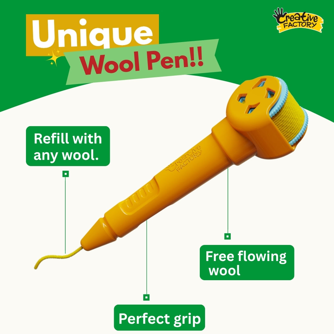 Woolcro Wool Painting Activity Forest Friends Theme Kit for 8+ Years