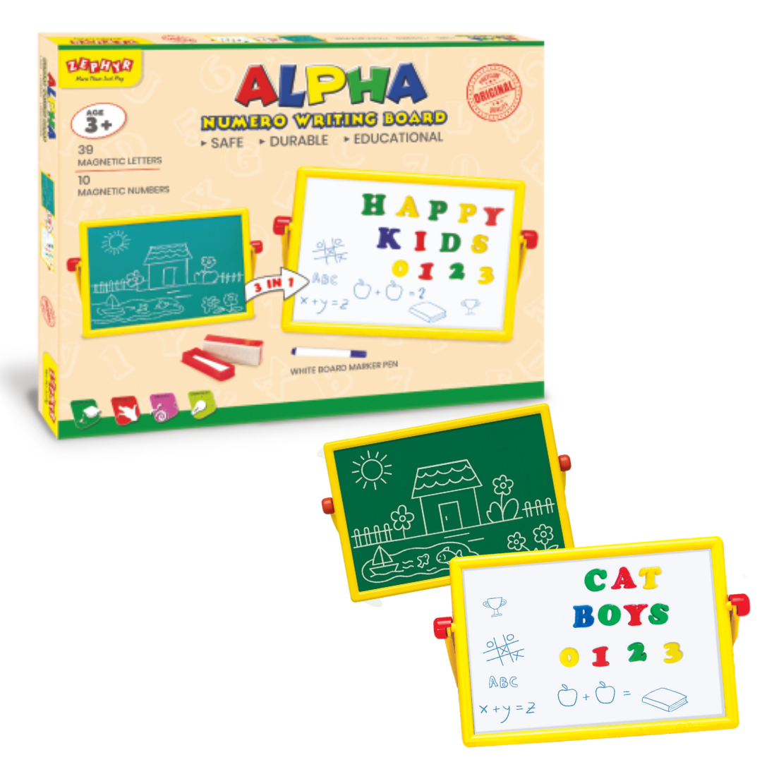 Alpha Numero Board Magnetic Learning & Writing Board for Kids for Kids 3+ Years