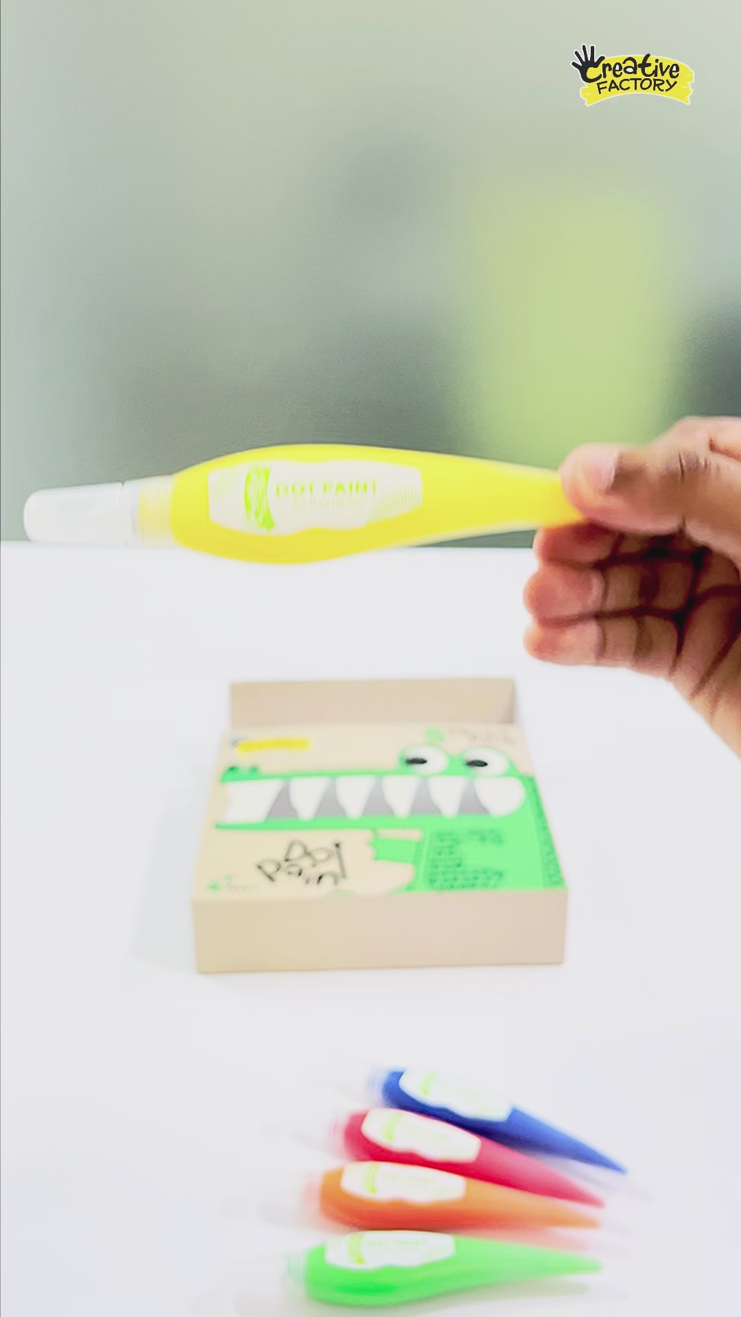 Dot Paint 6-Color Mess-Free Squeeze & Paint Art Set for Ages 4+ Years